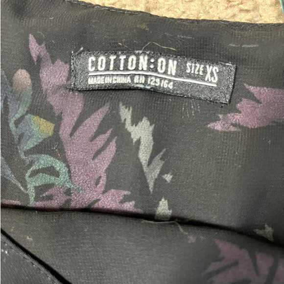 Women's Criss Cross Cotton On Floral Tank Top XS - Picture 5 of 5